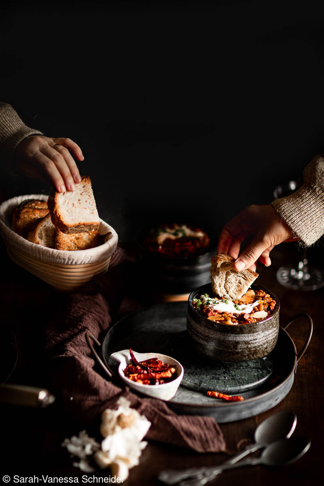 veganer Linseneintopf Diavolo